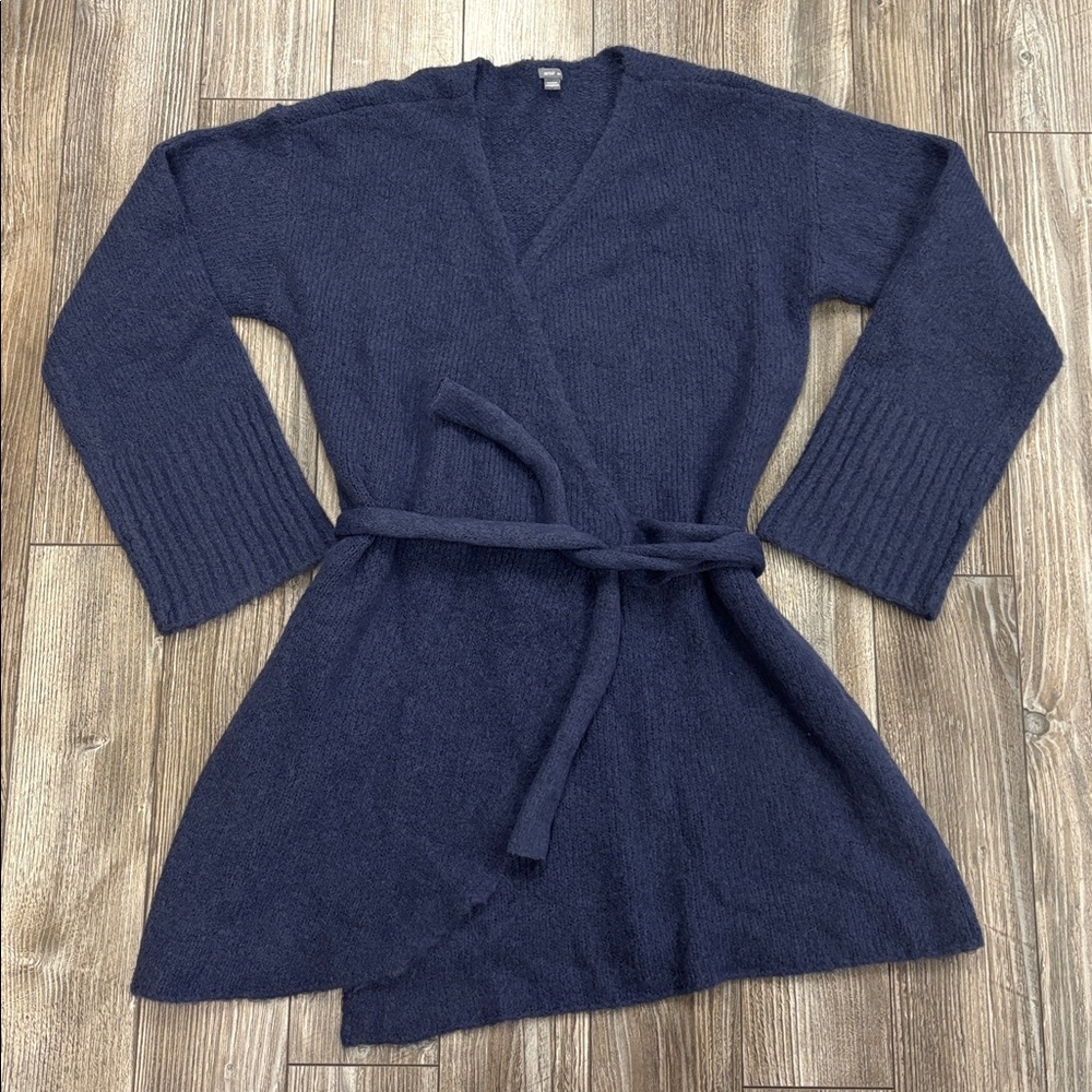 Aerie Alpaca Wool Blend Knit Sweater Wrap Dress